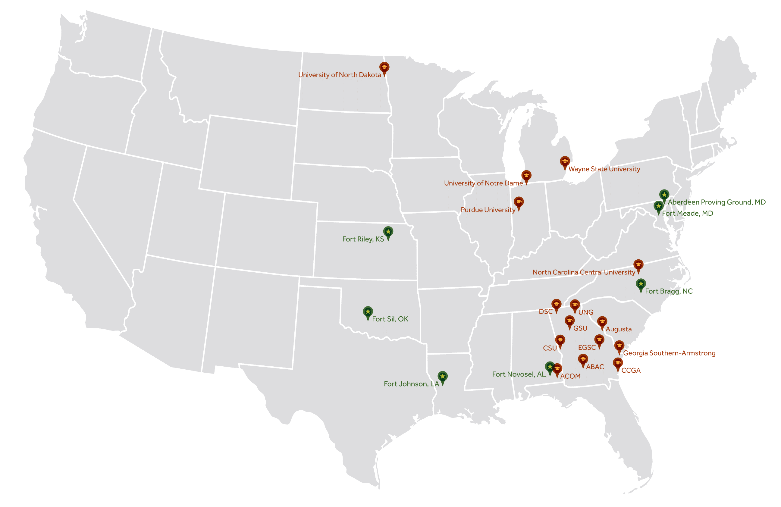 Corvias Partnership Map