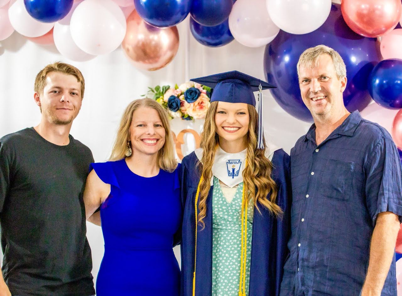 New Operations Director Racheal Kuhlmam with her family.