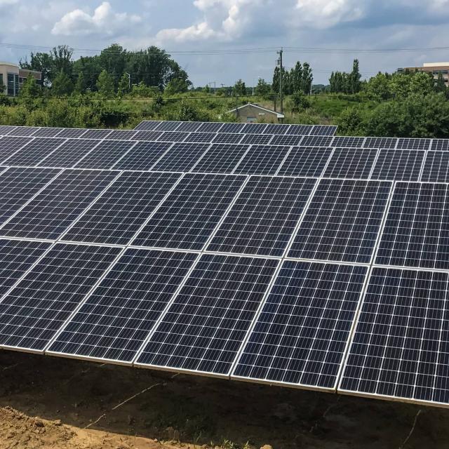 Ground solar array at Aberdeen Proving Ground, Maryland