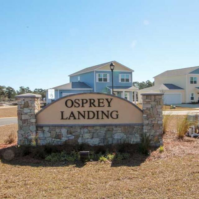Entrance to the Osprey Landing community 