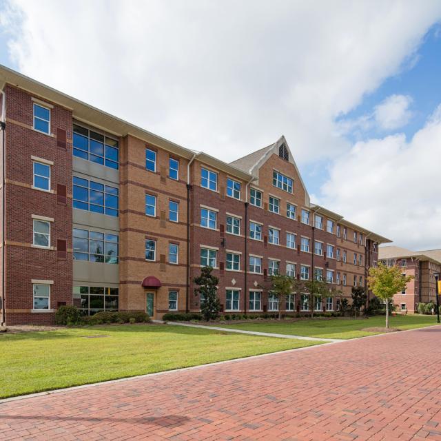 Exterior of an Armstrong Campus apartment building