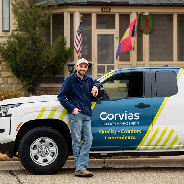 Corvias Property Management worker