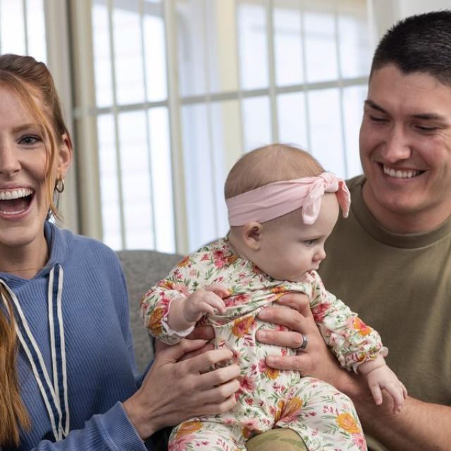 Military Family Enjoying Wellness in Their Home