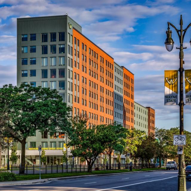 Building in town from outside