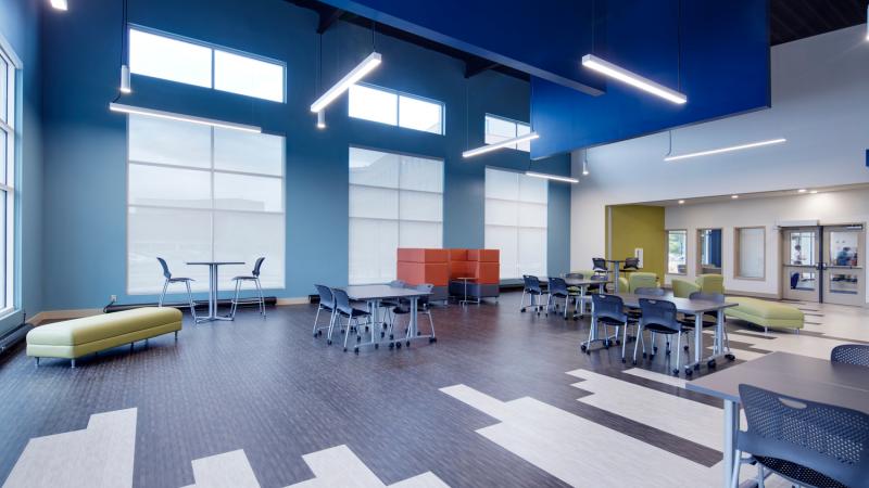 Large common study and greet area