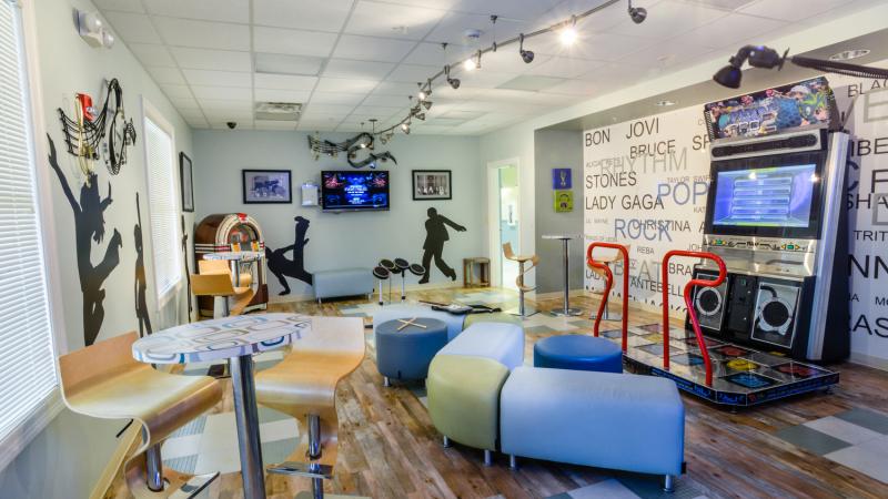 Game room at a Community Center