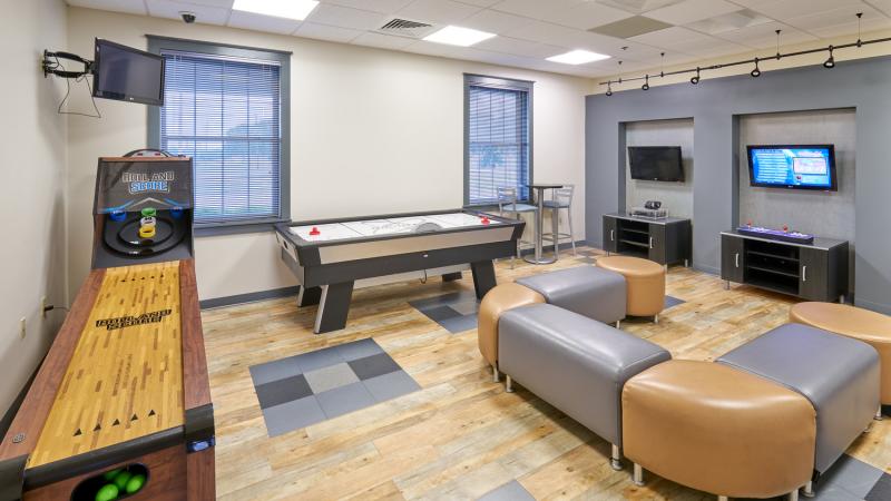 Game room at Bowden Community Center