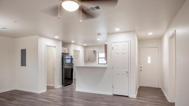 Kitchen of one of the remodeled homes using funds from our Solutions Investment project