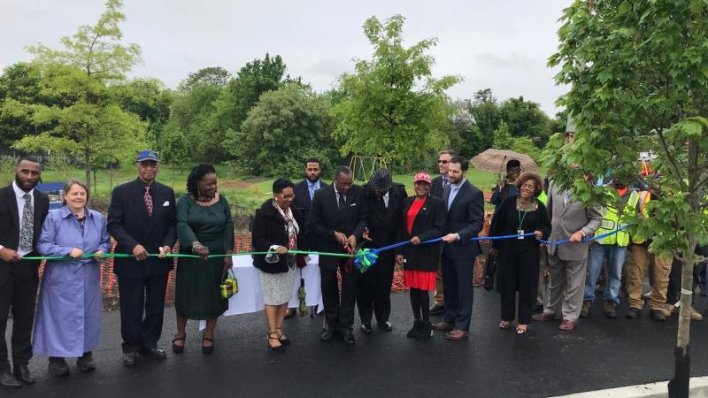 Stormwater Authority of the City of Chester CBP3 ribbon cutting