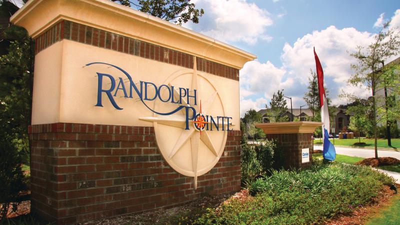 Randolph Pointe entrance sign