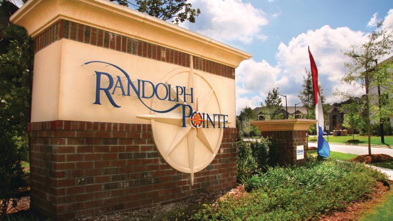 Randolph Pointe entrance sign