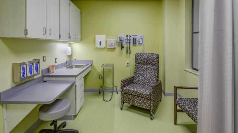 Health clinic in an student dorm building