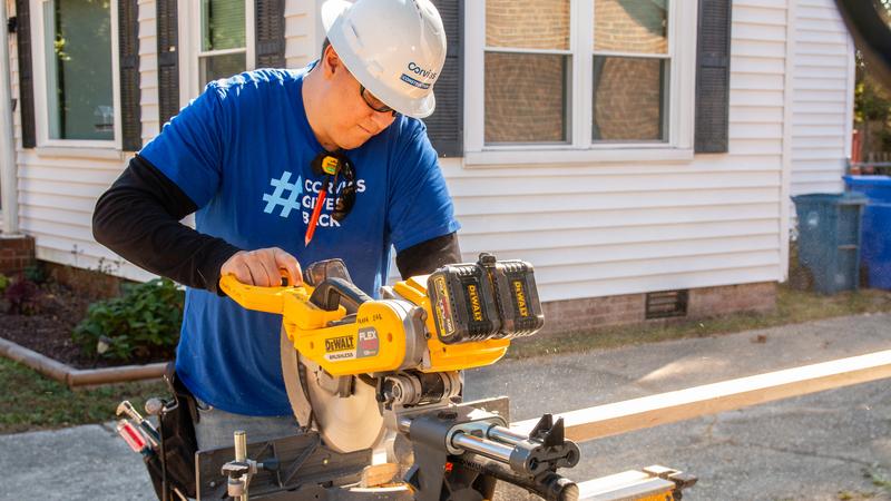 Corvias Giving Back at Fort Bragg, Habitat for Humanity