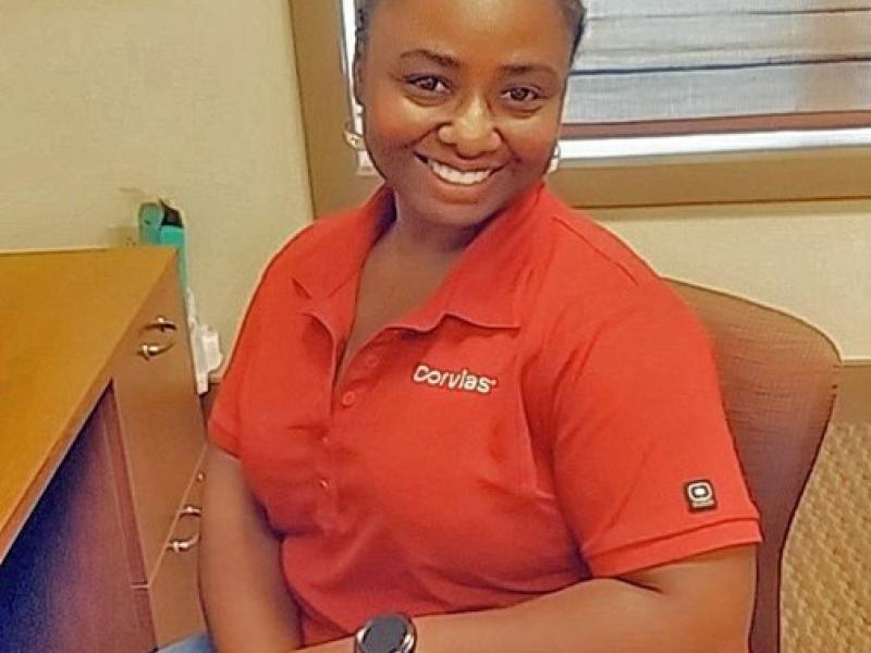 Charlese Griffin was recently promoted to Assistant Resident Manager for Corvias Property Management 