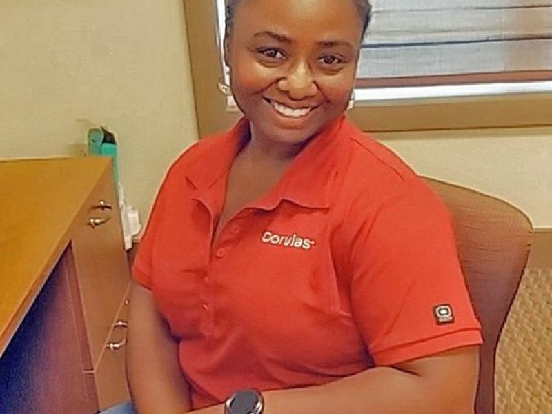 Charlese Griffin was recently promoted to Assistant Resident Manager for Corvias Property Management 