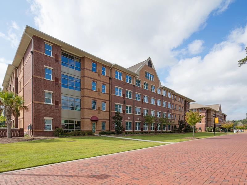 Exterior of an Armstrong Campus apartment building