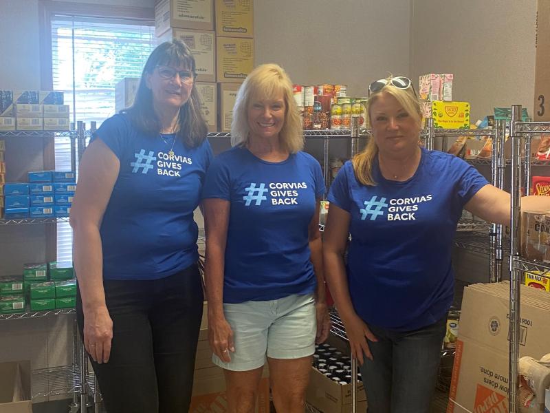 Caption: Corvias team members volunteer for Operation Stand Down Rhode Island, which strives to strengthen the veteran community