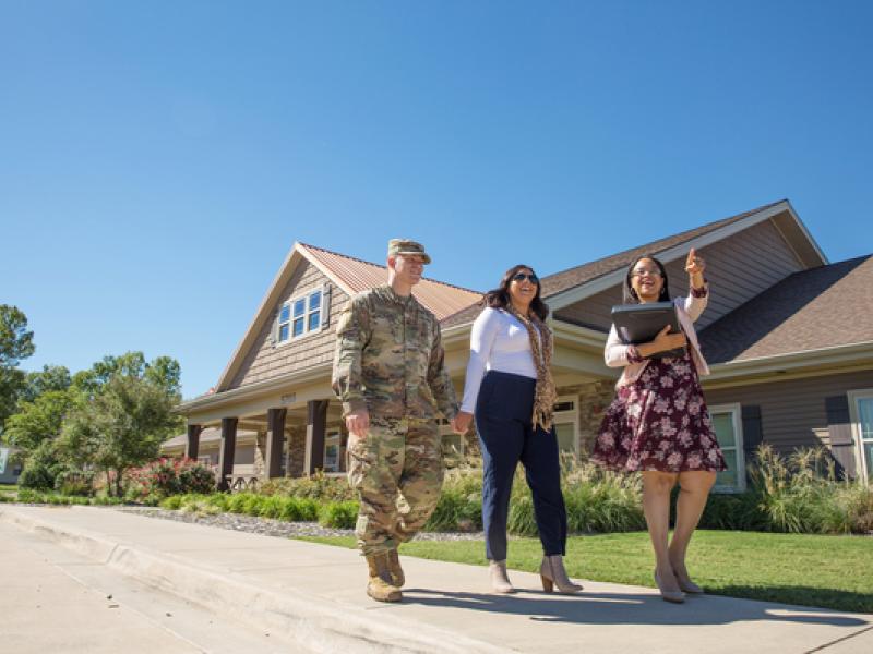 Military Family on-base tour during PCS season