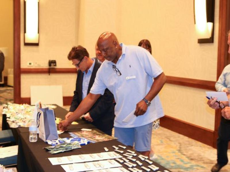 Sponsors joined Corvias team members in the Welcome Room to learn more about Corvias Foundation's mission, including its newest endeavor, Corvias Closets
