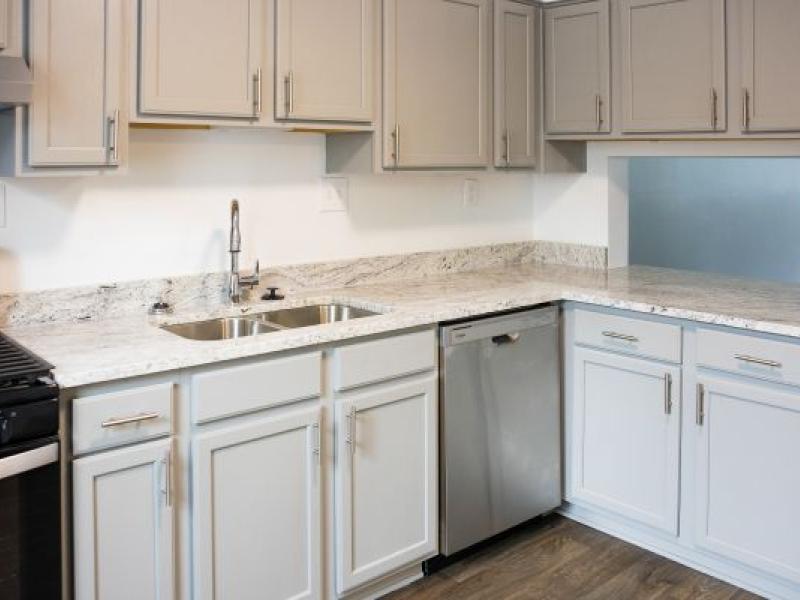 A completely renovated kitchen at Fort Meade