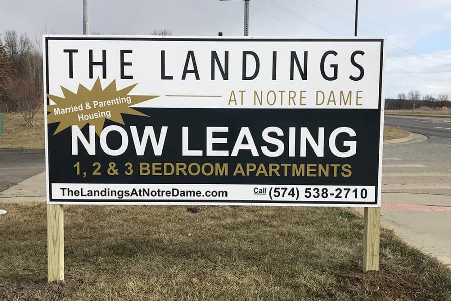 Now Leasing sign