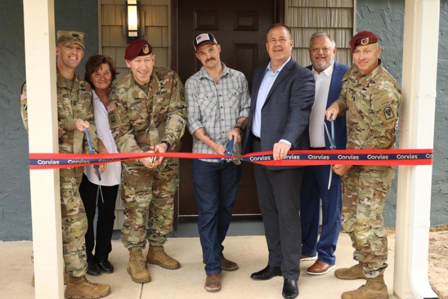 Berkley Court homes at Fort Johnson ribbon cutting ceremony