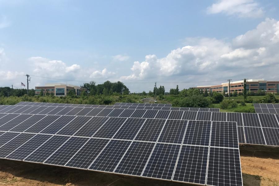 Ground Mount Solar Array at APG