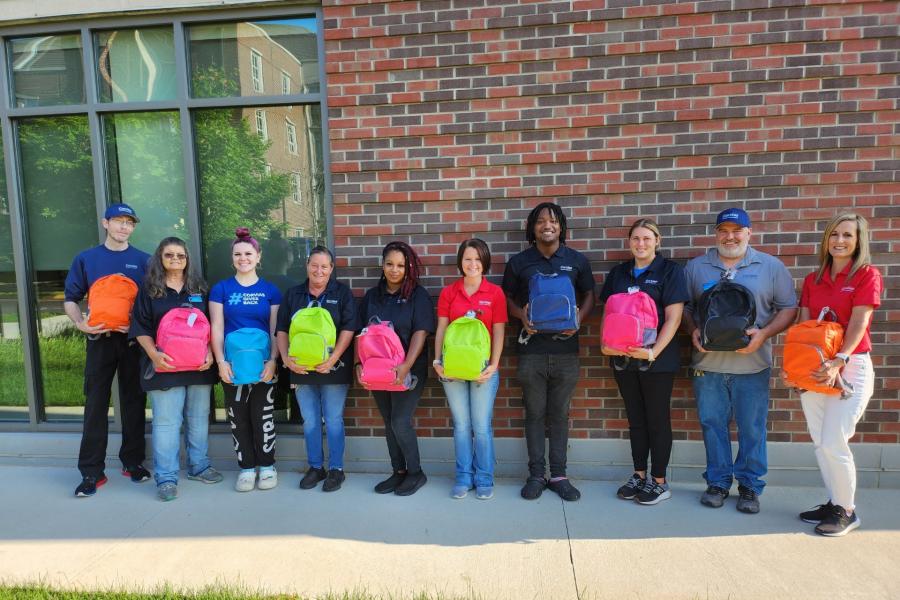 Purdue team delivers supplies to local school